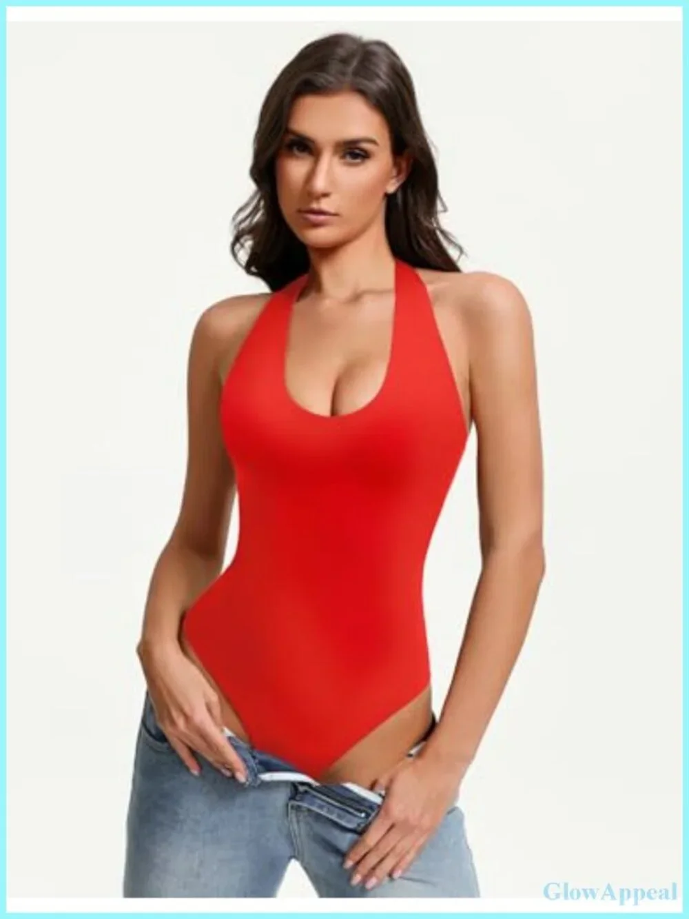 Sexy Halter Backless Bodysuit Going Out Tank Top Thong Body Suit